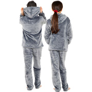 A2Z 4 Kids Childrens Warm Fleece twosie Hooded Pyjamas For Girls & Boys Sleepover 2 Piece Gift Set Age 5-6, 7-8, 9-10, 11-12 & 13 years