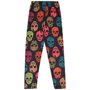 A2Z Kids Girls Legging Multi Color Skulls Print Soft Comfortable Stretchy Halloween Party Fashion Legging Pants Age 5-6, 7-8, 9-10, 11-12 & 13 years - A2Z 4 Kids