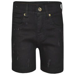 Kids Boys Distressed Denim Shorts Comfort Stretch Jeans Trouser Pants Age 5-13