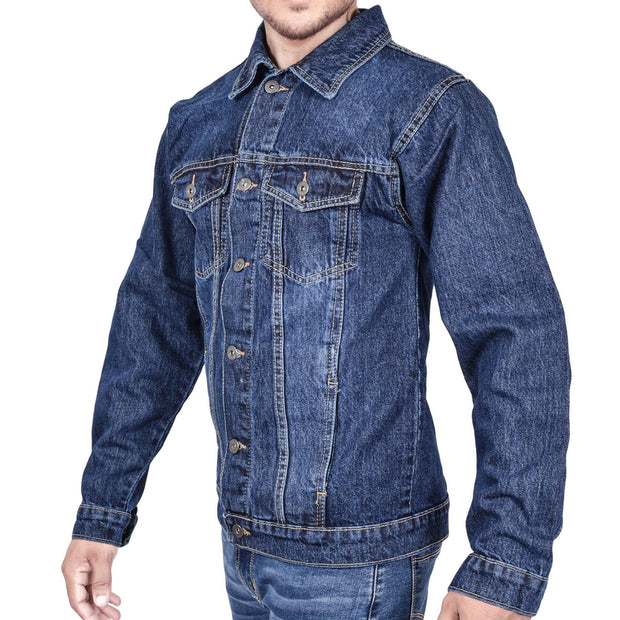 A2Z Mens Jacket Fashion Denim Jacket Jeans Long Sleeves Coat for Mens S To 3XL