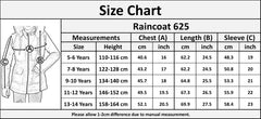 Kids Girls Raincoat Jackets Wind Resistant Lightweight Hooded Waterproof Rainmac
