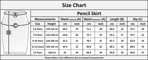 A2Z 4 Kids Gilrs Skirt Kids Plain Color School Fashion Dance Pencil Skirts New Age 7 8 9 10 11 12 13 Years