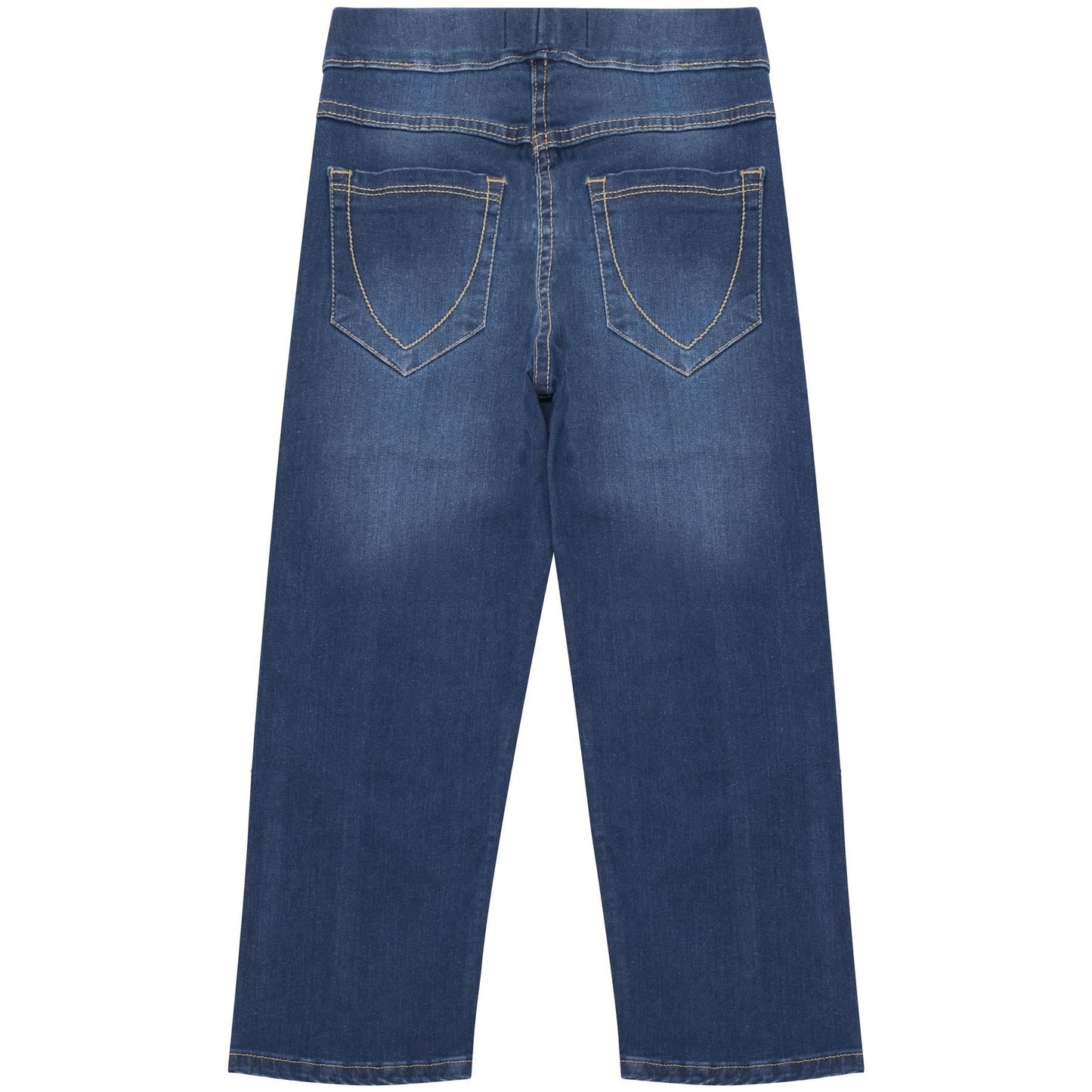 Kids Girls Relaxed Straight Fit Boot Cut Jeans For Teens Cotton Jeans 5-13 Years