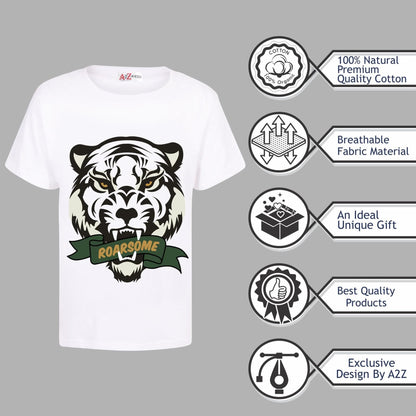 Kids Girls T Shirts Roarsome Printed Summer Tank Top & Tees