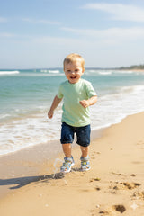 A2Z 4 Kids Boys Girls Sandals Slides Blue PU Upper Summer Beach Sports Open Toe