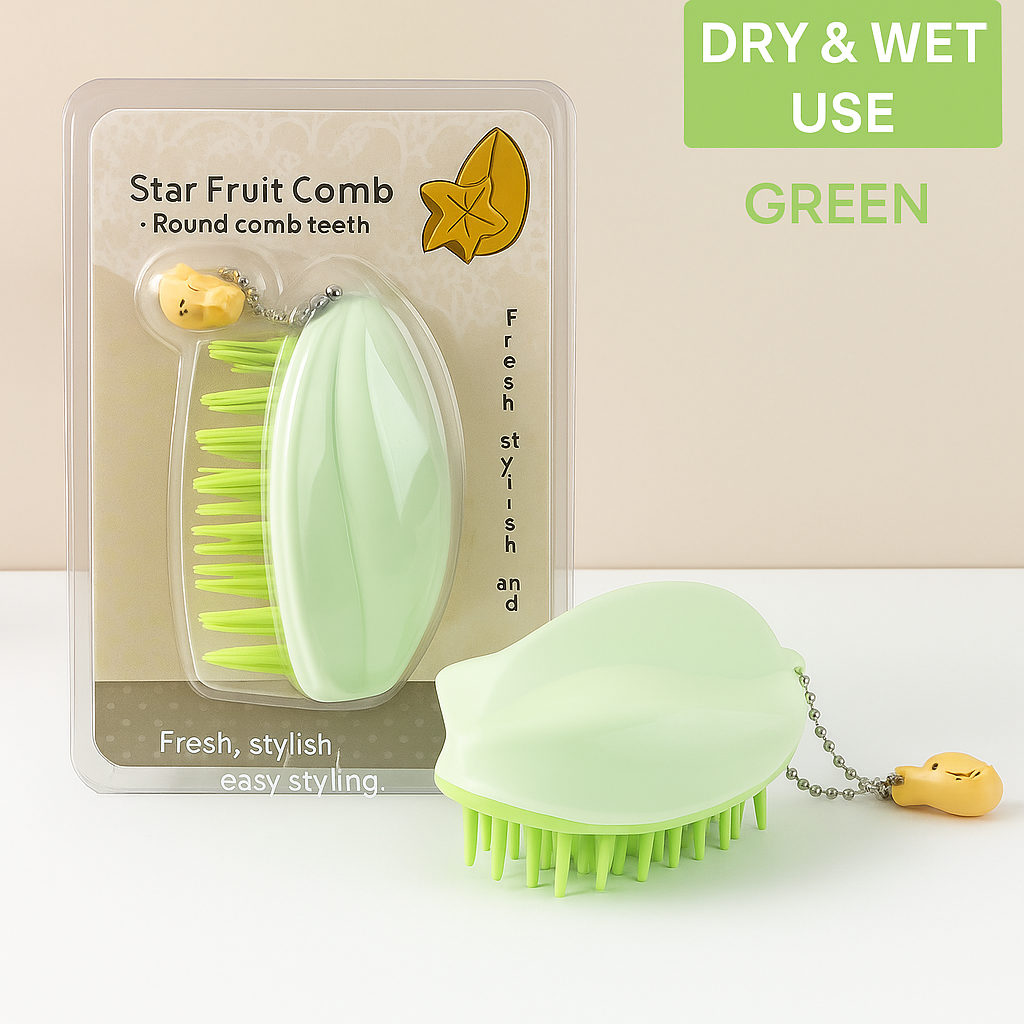 Japanese Scalp Massager Silicone Brush Ergonomic Wet & Dry Head Cleanser