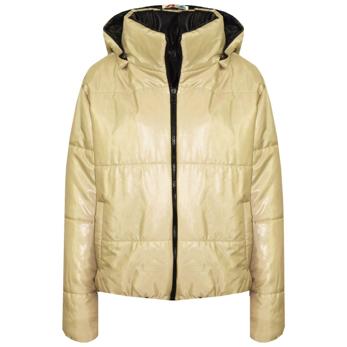 Girls Jackets Kids Reversible Cropped Hooded Padded Puffer Jacket Coat 5-13 Year
