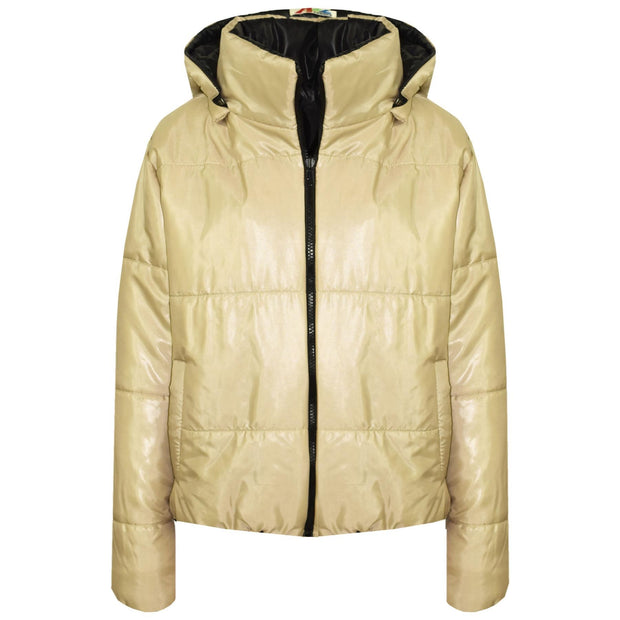 Girls Jackets Kids Reversible Cropped Hooded Padded Puffer Jacket Coat 5-13 Year