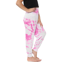 Kids Girls Ali Baba Harem Trouser Tie Dye Print Fashion Trendy Leggings 5-13 Yrs