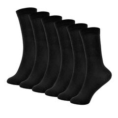 Kids Girls Plain Knee High Socks Pack of 3 Comfortable School Cotton Socks