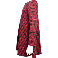 Kids Girls Swing Dress Long Sleeve Tweed Texture Flared Party Summer Dresses