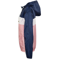 Kids Boys Girls Windbreaker Contrast Block Hooded Jackets Rain Mac Raincoat 5-13