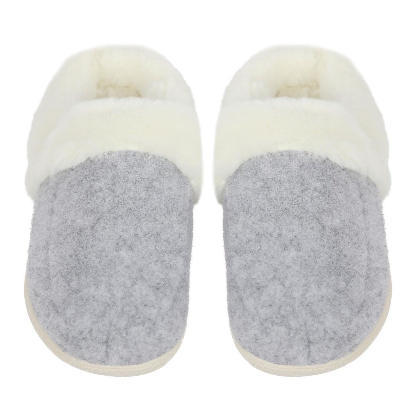 A2Z Womens Soft Slip On Slippers with Faux Fur Indoor House Shoes Non Slip Sole