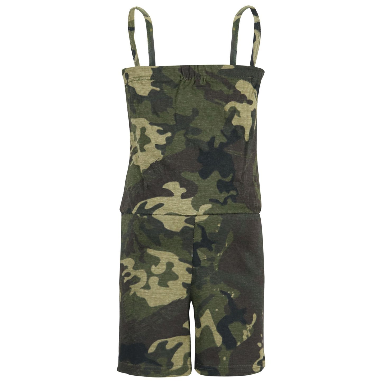 Kids Girls Plain Color Playsuit Trendy Summer All In One Jumpsuit New Age 5-13 Y