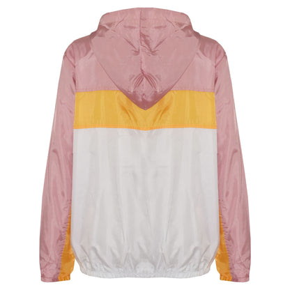 Kids Boys Girls Windbreaker Contrast Block Hooded Jackets Rain Mac Raincoat 5-13