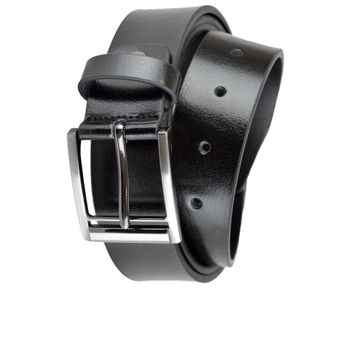 Mens Belts 100% Leather Alloy Pin Buckle Belt 2Pack Jeans Suit Work Casual Belts