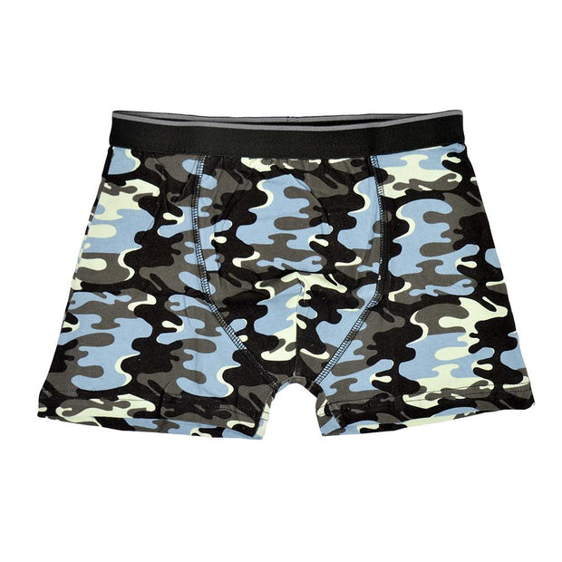 A2Z 4 Kids Boys Boxer Pack Of 3 Plain Camouflage Knickers Cotton Mix Underpants