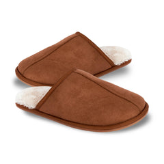 A2Z Mens Mule Slipper Memory Foam Quilted Puffa Fleece Lined Slip-On House Shoes