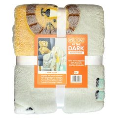 A2Z 4 Kids Girls Boys Blanket Safari Animals Glow in The Dark Throw Blankets