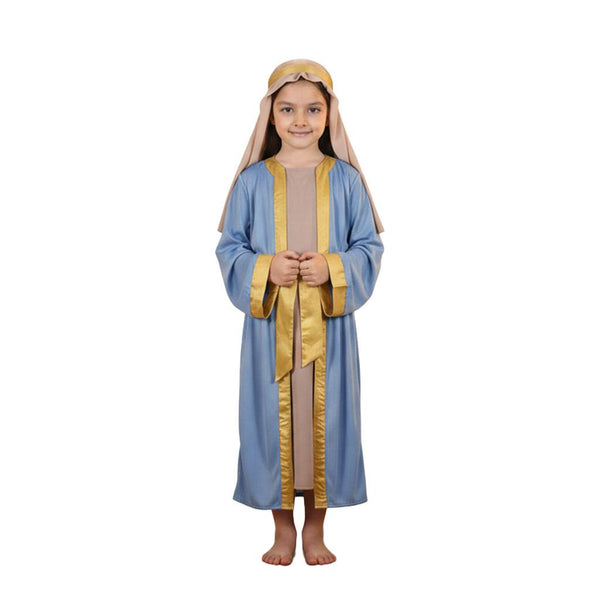 Kids Girls Xmas Nativity Mary Outfit School Play Fancy Dress Mary Outfit