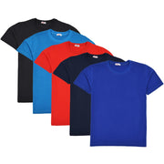 Kids Boys Girls Pack Of 3 T Shirts Plain Summer Fashion Soft Feel Tank Top Tees