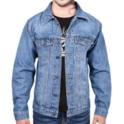 A2Z Mens Jacket Fashion Denim Jacket Jeans Long Sleeves Coat for Mens S To 3XL