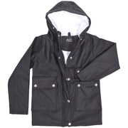 PU Raincoat Jacket Windbreaker Waterproof Parka Hooded For Girls Boys Age 5-13 Years