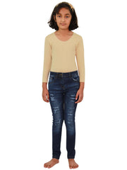 A2Z 4Kids Kids Ripped Jeans Comfort Stretch Jeans Cotton  Pants  Age 3-14 Years