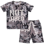 A2Z 4 Kids Unisex Pyjamas Children Camo Grey  PJs 2 Piece Shorts Set Lounge Suit for Children Matching Top & Bottom Pyjamas Comfy Loungewear Shorts T-Shirt Gifts for Children Girls & Boys Age 2-13 - A2Z 4 Kids