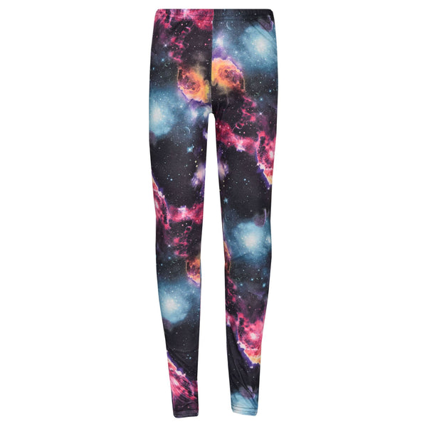 Girls Legging Kids Cosmic Print Party Dance Fashion Leggings Pants Age 7-13 Year