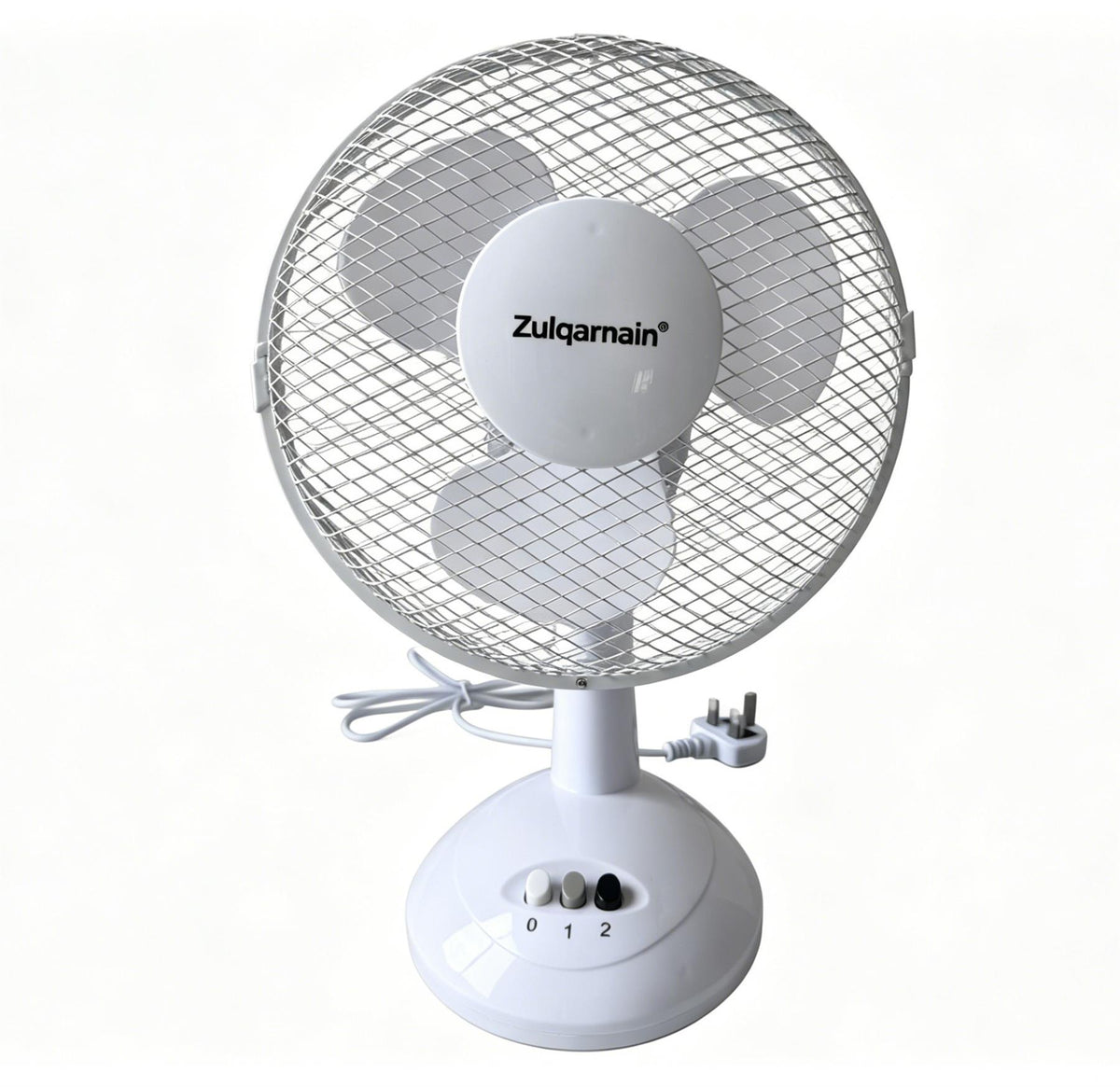 9 Inch Desk Fan with Oscillation and Tilt Angle Design with 2 Speed Settings