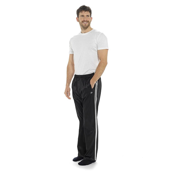 Mens Striped Leisure Jogging Lightweight Bottoms Elasticated Waist Sweatpants
