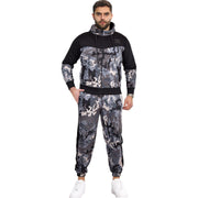 A2Z Mens Tracksuit Camouflage Print Hoodie with Joggers Sweatpants Casual Sports Activewear Set Adults S-3XL