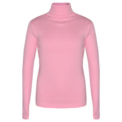 Kids Girls Polo Neck T Shirt Thick Cotton Turtleneck Jumper Long Sleeve Top 2-13
