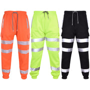 A2Z High Visibility Safe Work Pants Reflective Sweatpants Hi Vis Viz Cargo Joggers Slim Fit Jogging Bottoms Casual Trousers Workout Safety Trouser For Men's Small Medium Large XL 2XL 3XL 4XL - A2Z 4 Kids