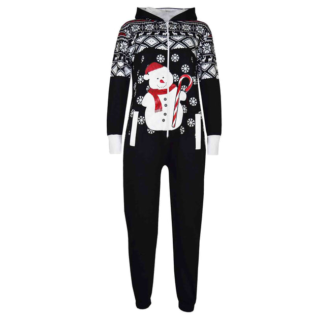 A2Z 4 Kids Girls Boys Novelty Christmas Snowman Print Fleece Onesie All In One Jumpsuit Attire Age 5-13 Years