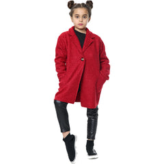 Kids Sherpa Coat Fleece Jacket Wool Girls Designer Teddy Jacket Age 5-13 yrs