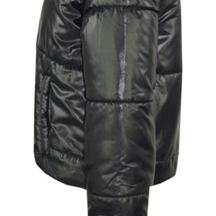 Girls Jacket Kids Wetlook Cropped Padded Quilted Puffer Bubble Jackets Coat 5-13