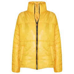 Girls Jacket Kids Wetlook Cropped Padded Quilted Puffer Bubble Jackets Coat 5-13