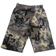 A2Z 4 Kids Two Colour Block Contrast Panel Camo Charcoal Top & Shorts Set Short Sleeves T Shirt Summer Outfit 2 Piece Activewear Girls Boys Age 5-13 Years