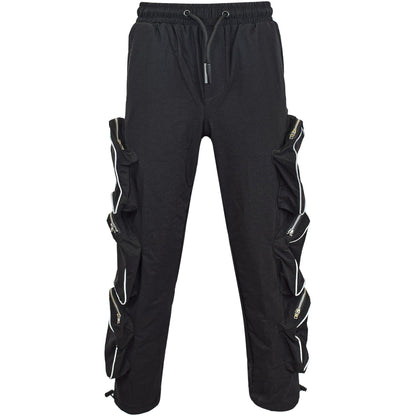 Kids Girls Cargo Trousers Elasticated Waist Comfortable Joggers Casual Pants
