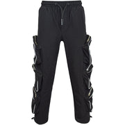 Kids Girls Cargo Trousers Elasticated Waist Comfortable Joggers Casual Pants