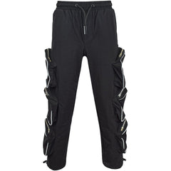Kids Girls Cargo Trousers Elasticated Waist Comfortable Joggers Casual Pants