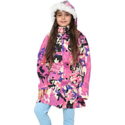 A2Z 4 Kids Camouflage Baby Pink Parka Jacket Faux Fur Hooded Coat Drawstring Waist Fashion Girls Age 5-13 Years