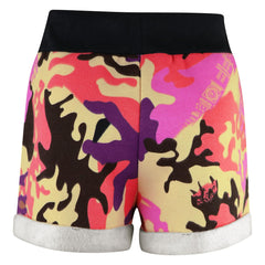 Kids Girls Shorts Fleece Camouflage Tartan Dance Gym Summer Hot Short Pants 5-13