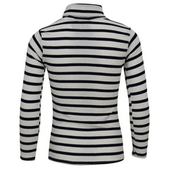 Kids Girls Boys Polo Neck High Neck Long Sleeve Polo Turtle Roll Neck Top