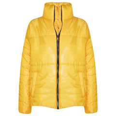Girls Jacket Kids Wetlook Cropped Padded Quilted Puffer Bubble Jackets Coat 5-13