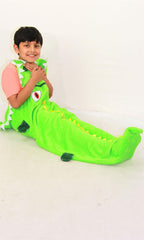 Kids Blanket Crocodile Soft Fleece Blankets Sleeping Bag Fancy Dresses One Size