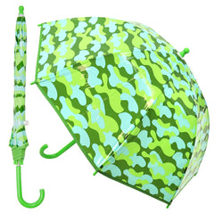 A2Z Kids POE Clear Dome Umbrella Wind and Rain Resistant Outdoor Travel Brolly