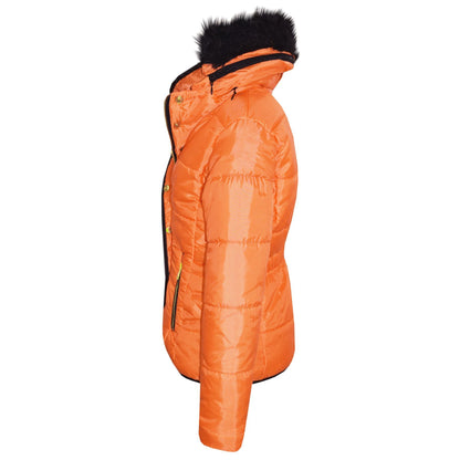 Kids  Girls Padded Puffer Quilted Coat Faux Fur Collar For  Girls Age 3-13 Years